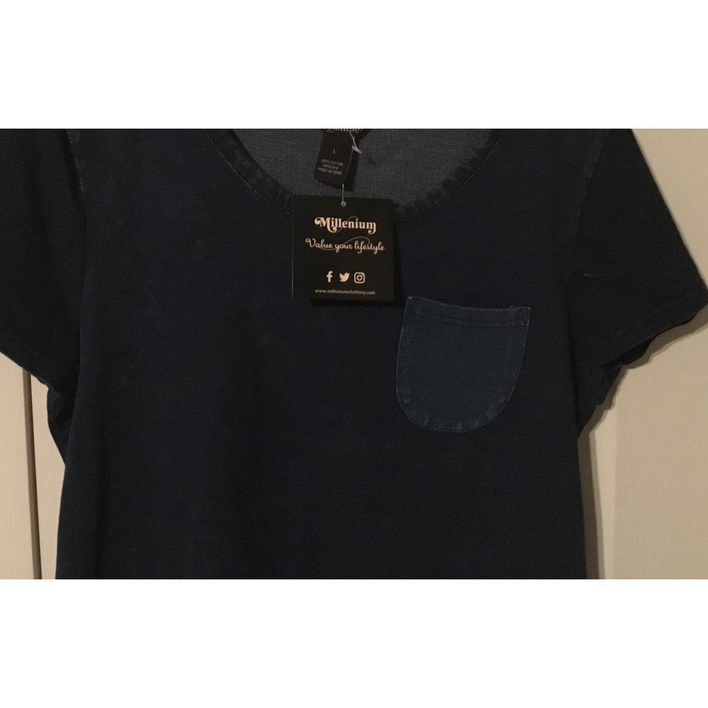 Blue denim dress
